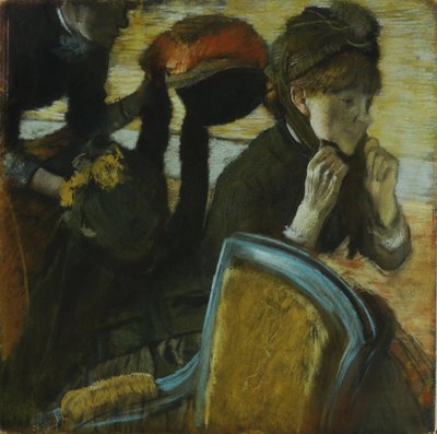 At the Milliners by Edgar Degas